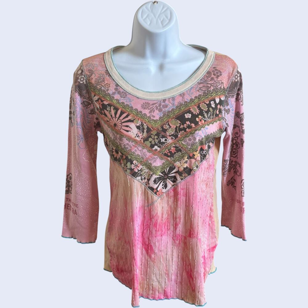 Edista M Soft Long Sleeve Top Pink Regular